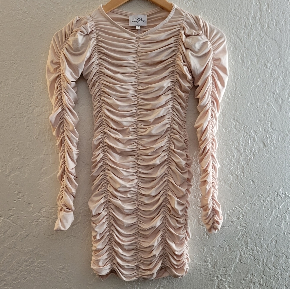 REVOLVE SNDYS Ruched Dress Size Small